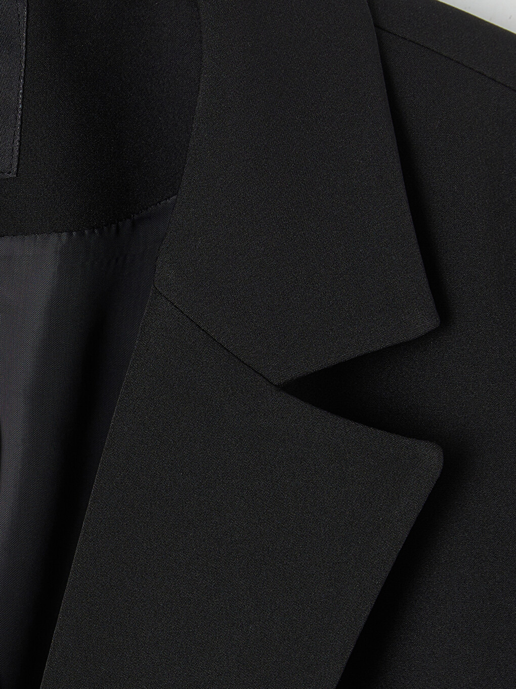 Siyah Krep Kadın Blazer Ceket-2