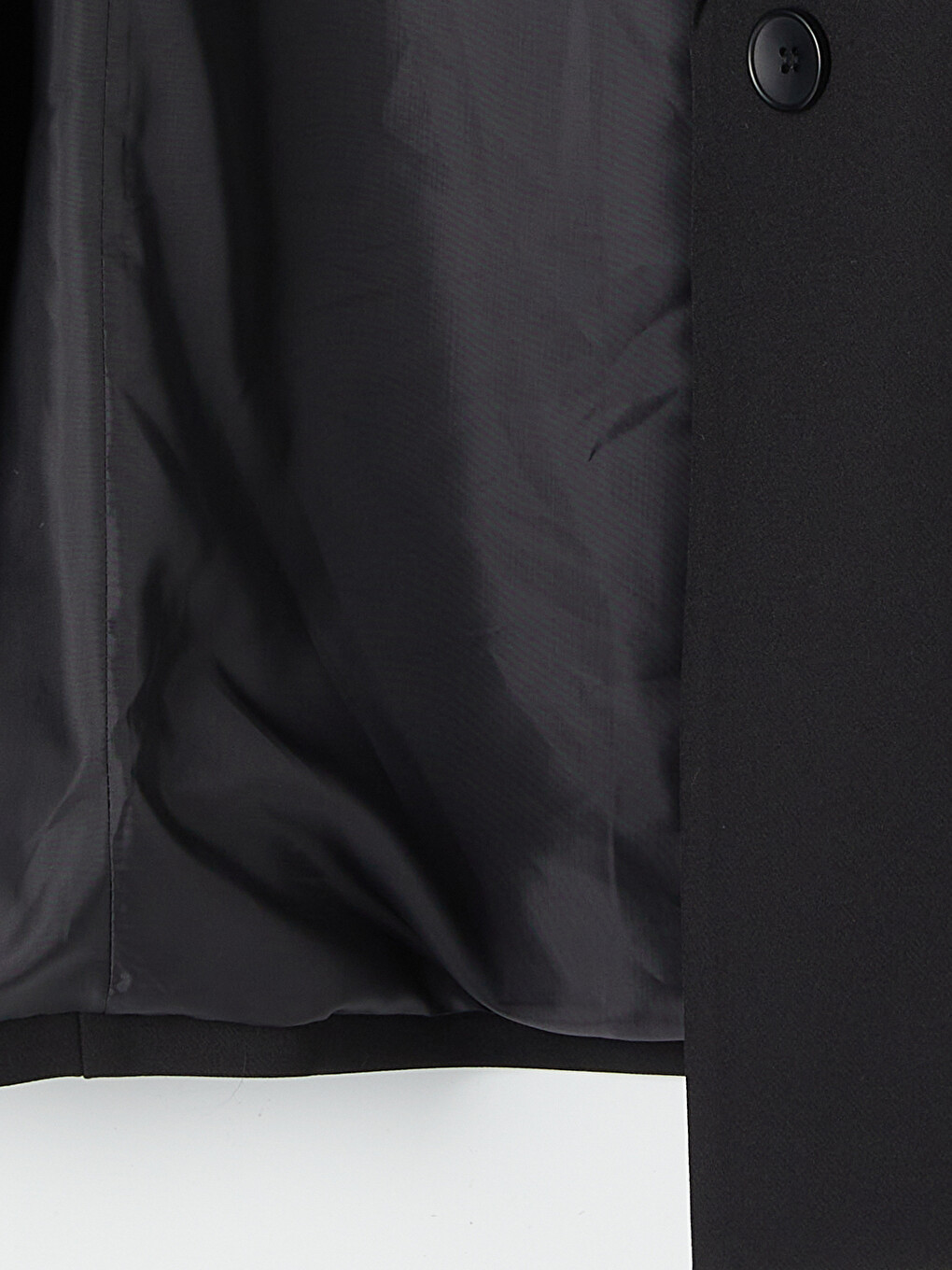 Siyah Krep Kadın Blazer Ceket-5