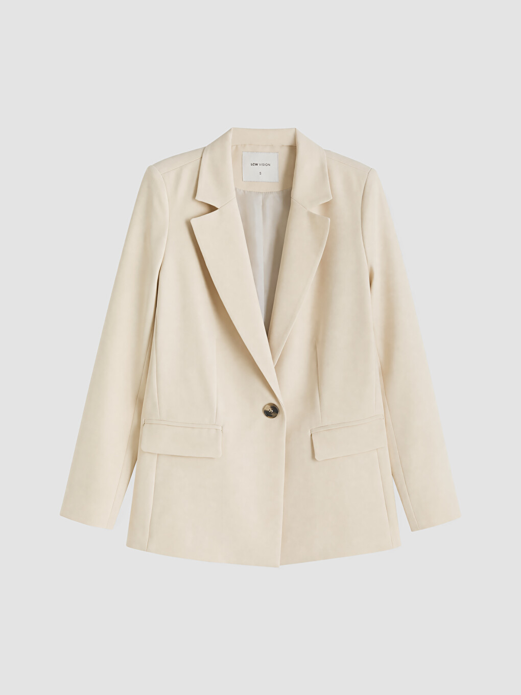 Femër Bezhe Blazer