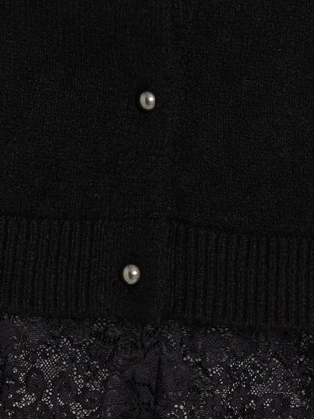 V Neck Lace Detailed Women's Cardigan-1
