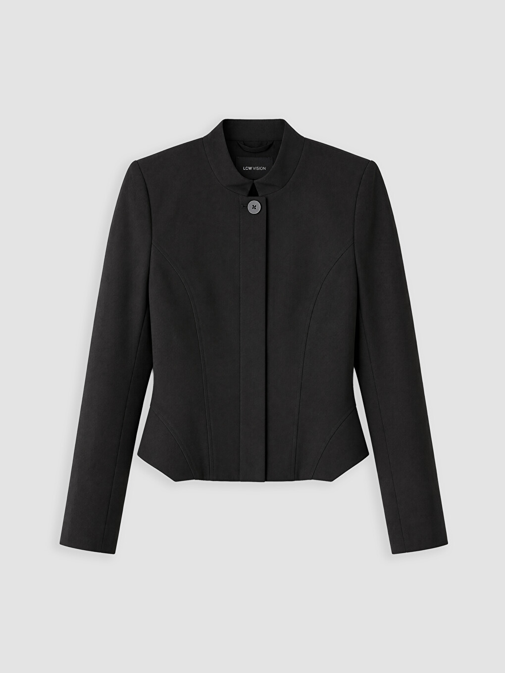 Grandad Collar Women's Jacket-4
