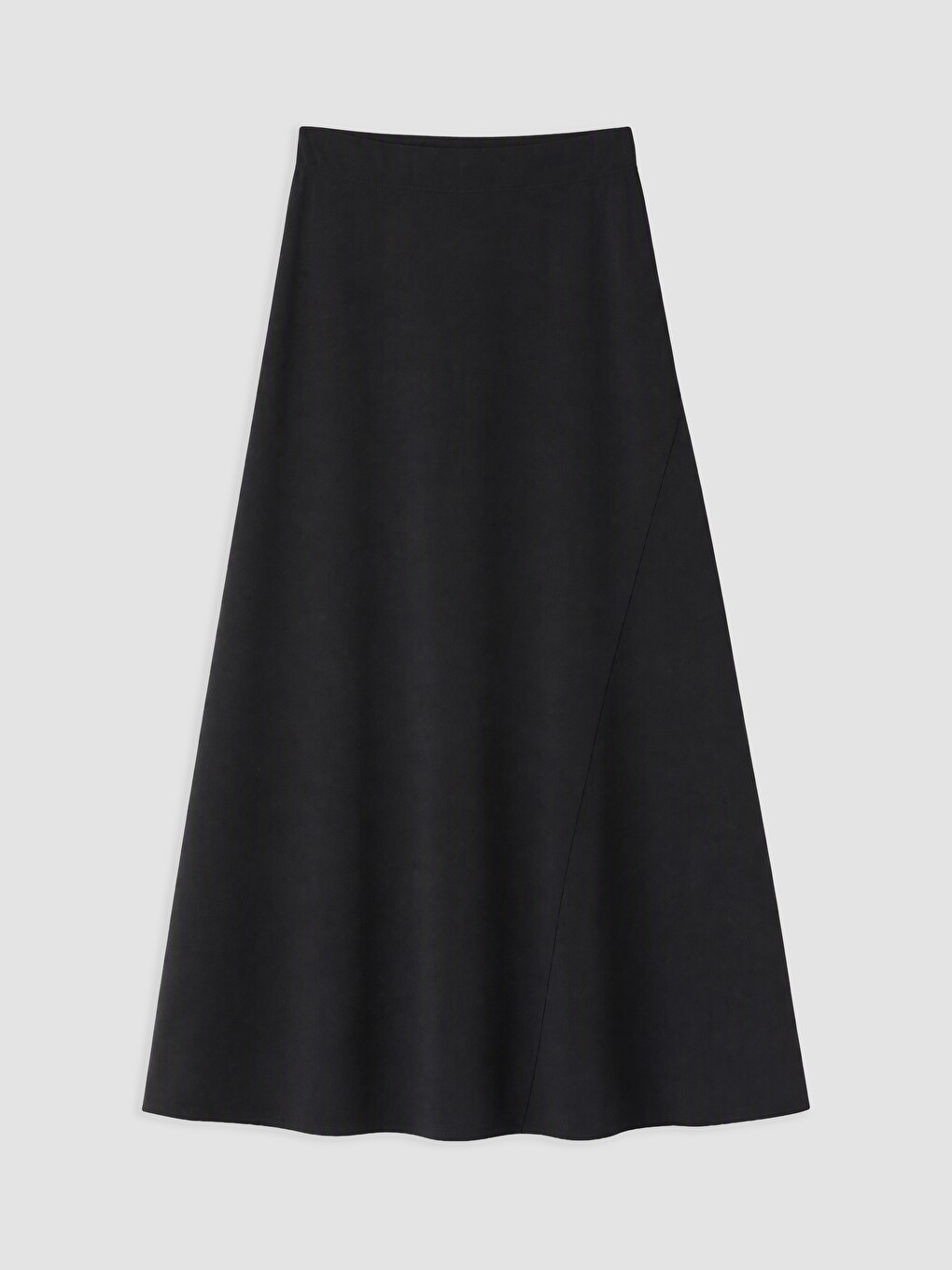 Elastic Waist Flared Skirt