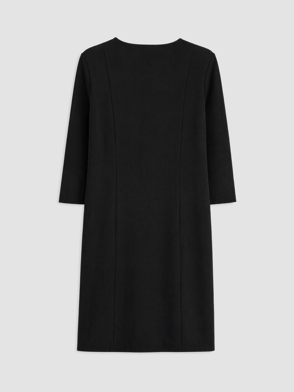 Faux Suede A-line Dress-5