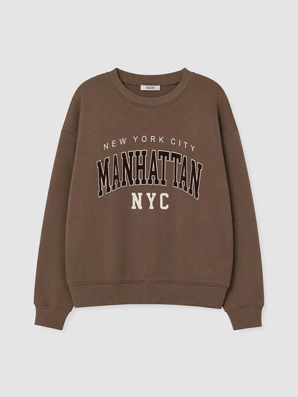 Woman Brown Sweatshirt