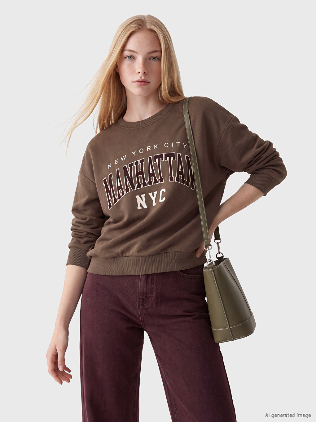 Oversize Women's Thick Sweatshirt-1