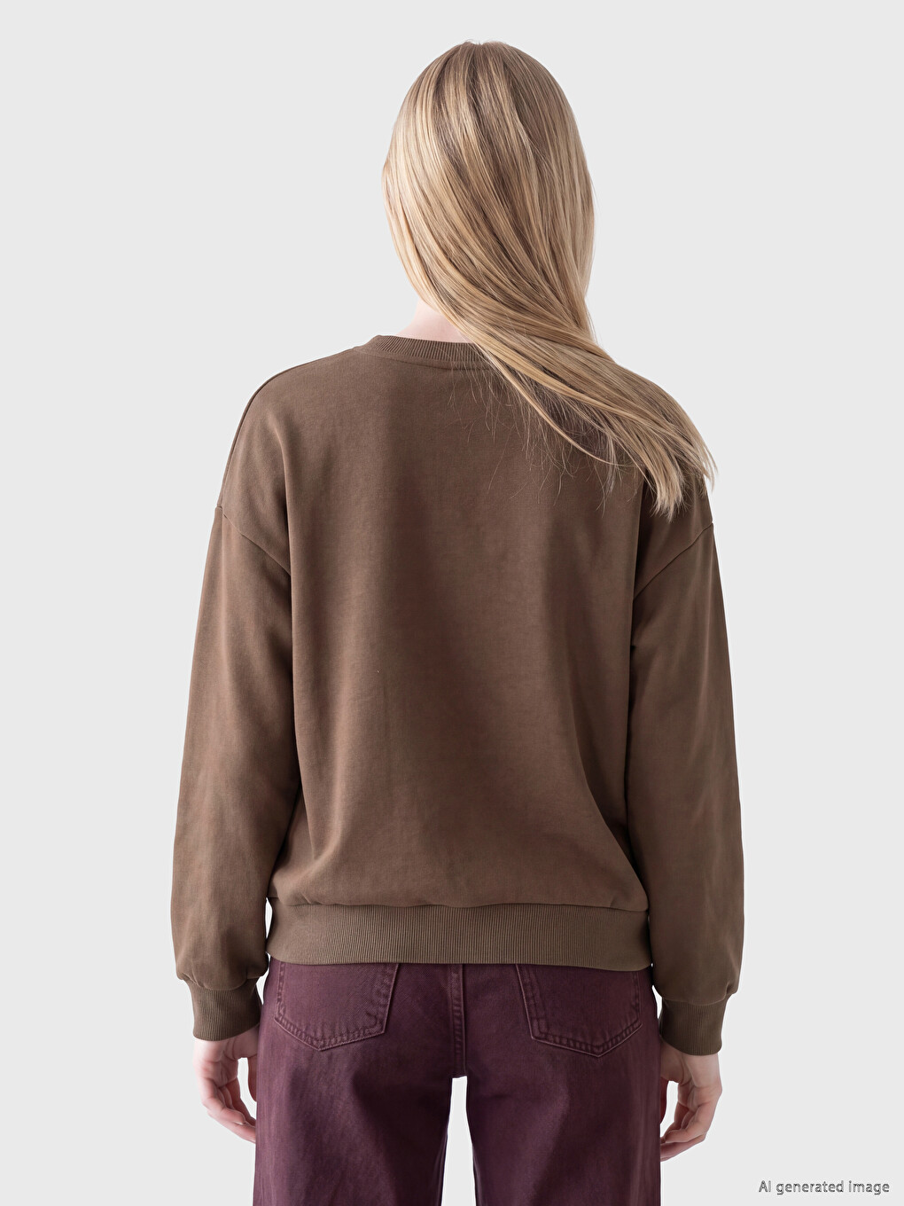 Oversize Women's Thick Sweatshirt-3