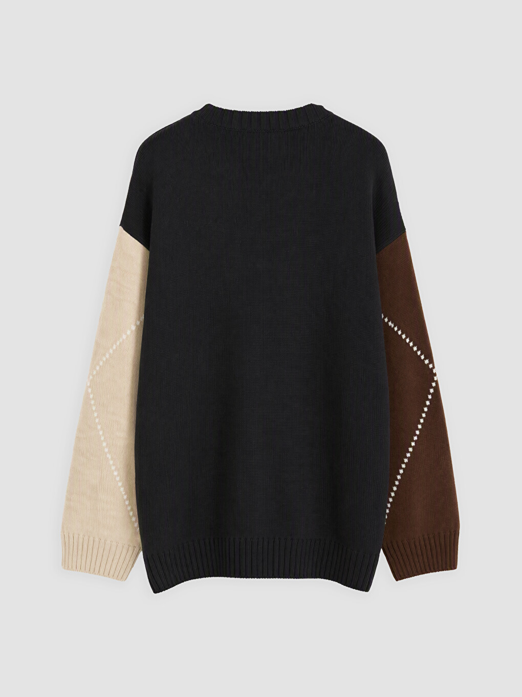 Color Block Women's Knitwear Tunic-1