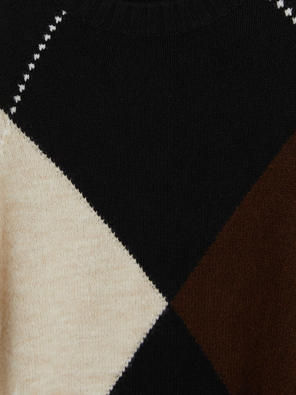 Color Block Women's Knitwear Tunic-2