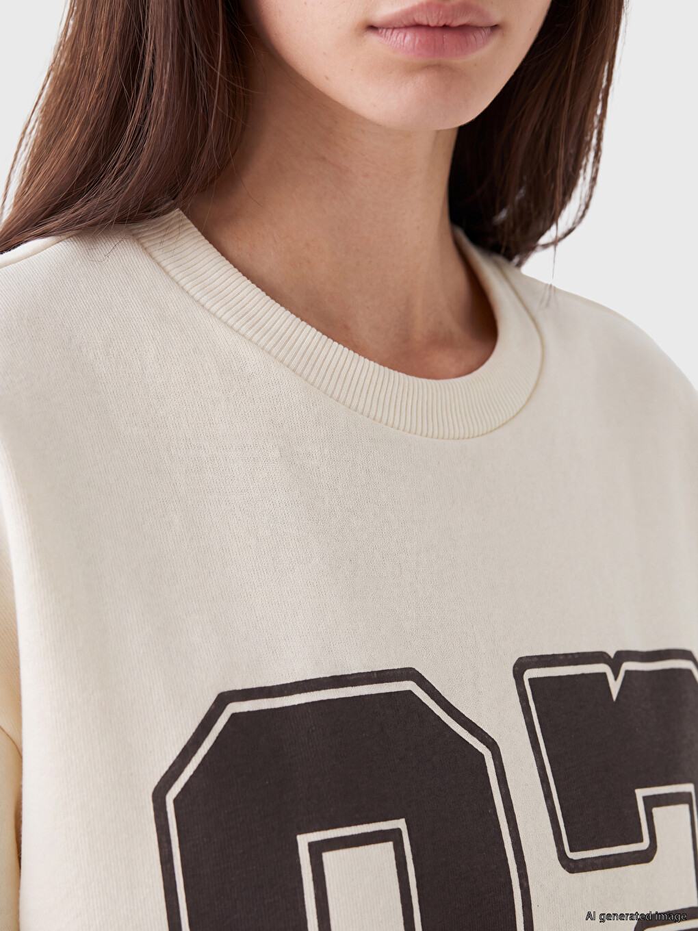 Boston Printed Women's Thick Sweatshirt-2
