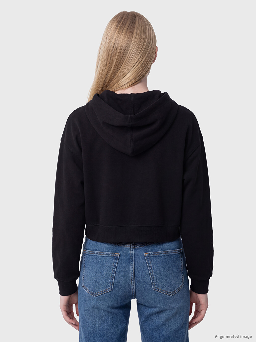 Hooded Women's Zippered Sweatshirt-3