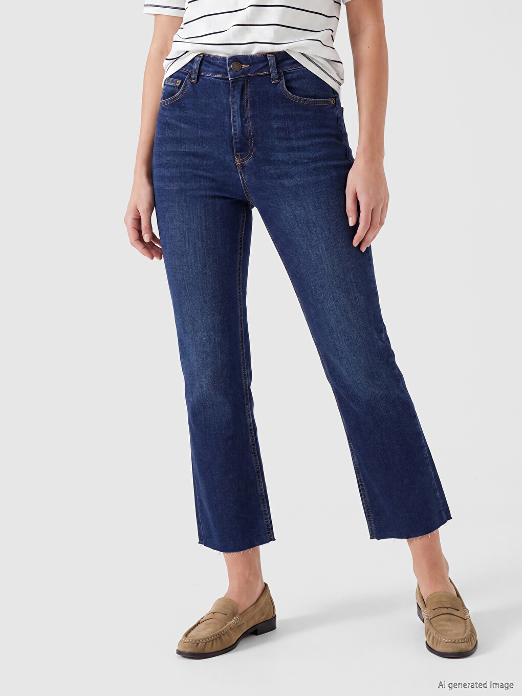 Straight Fit Women's Jeans-1