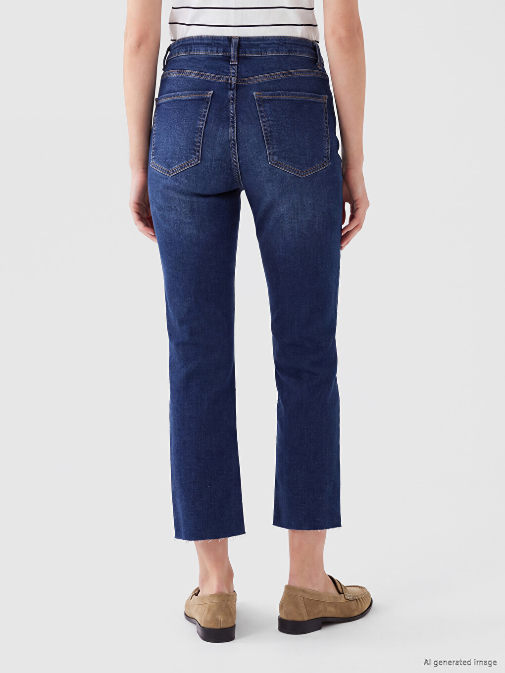 Straight Fit Women's Jeans-3