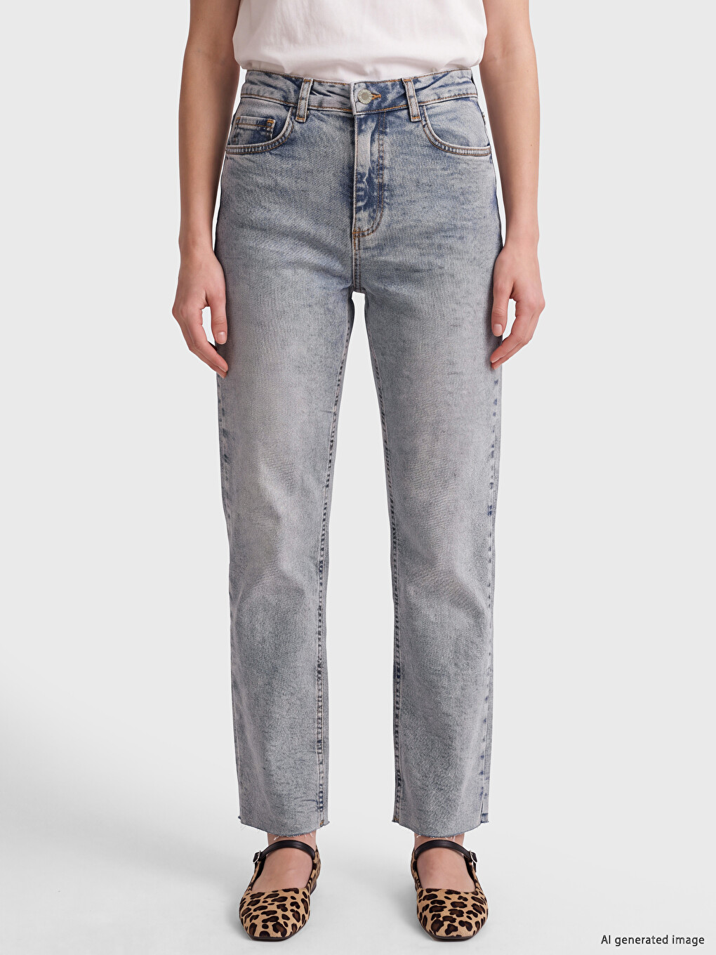 Straight Fit Women's Jeans-1