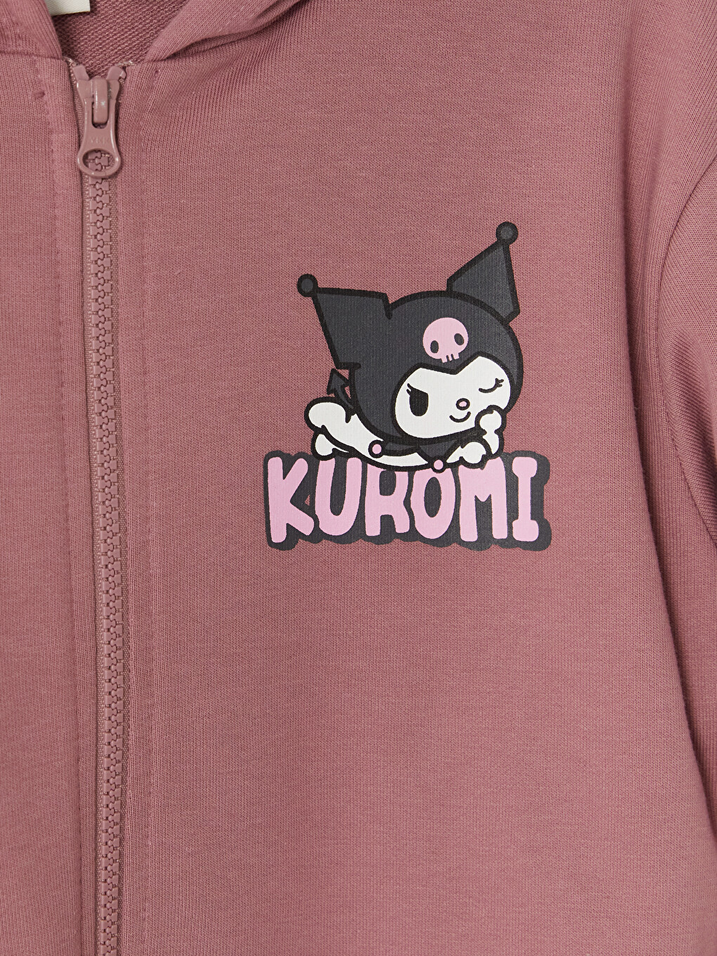 Світшот На Блискавці З Принтом Kuromi Для Дівчат-1