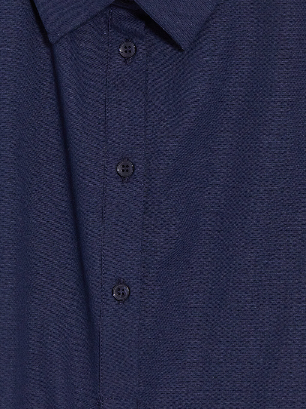 Lacivert Oversize Poplin Kadın Gömlek Tunik-5