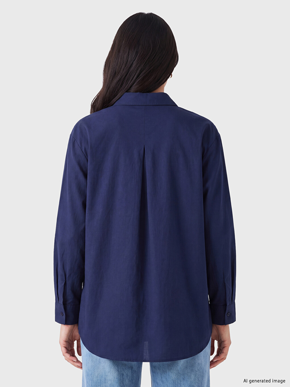 Oversize Poplin Women's Shirt Tunic-3