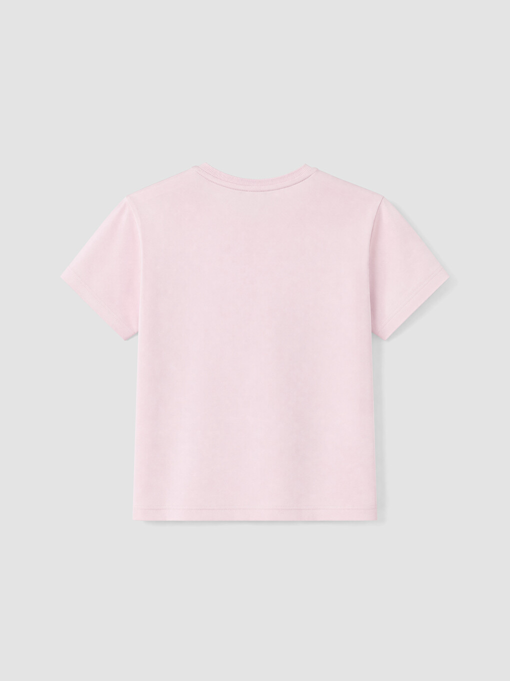 Pembe Kalp Nakışlı Kız Çocuk Tişört-2