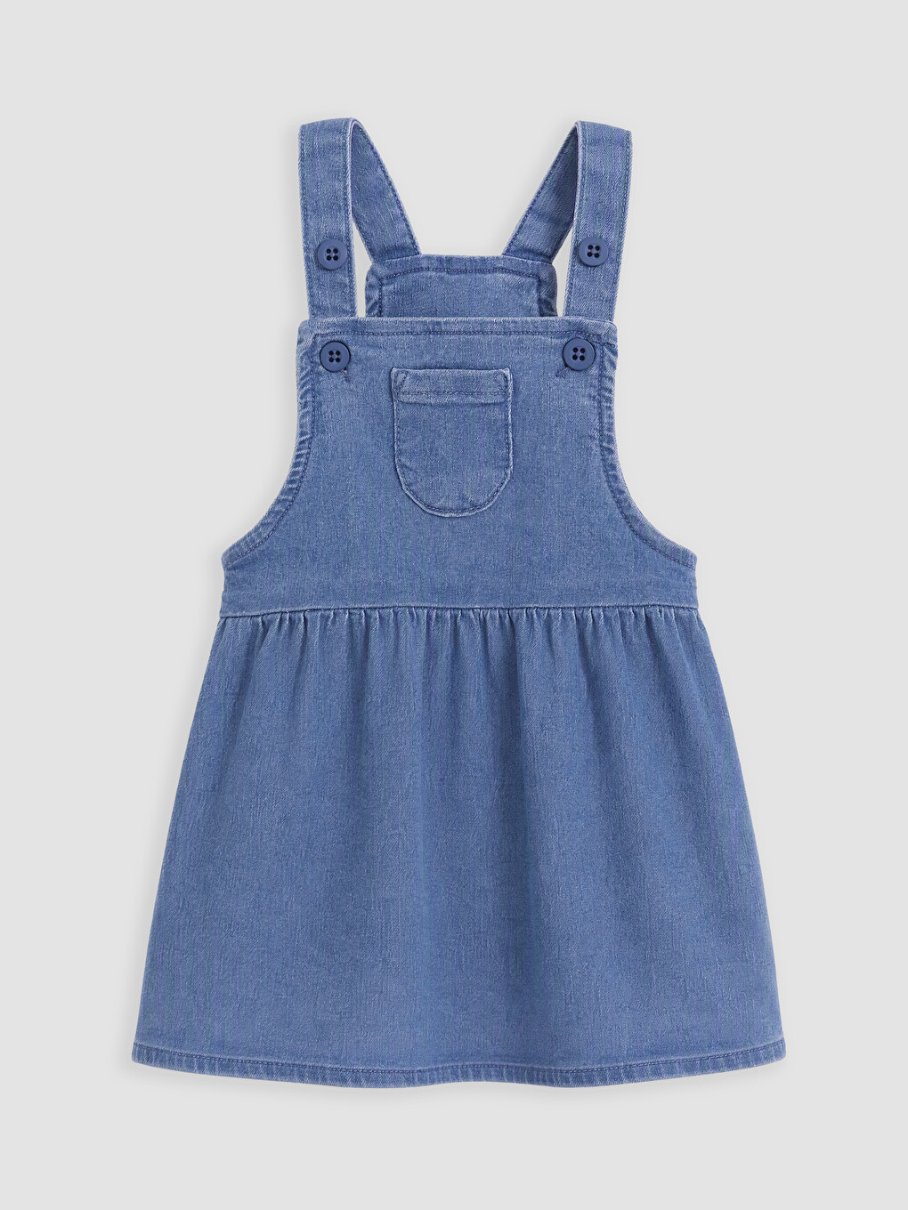Baby Girls' T-shirt And Jean Dungaree Dress-1