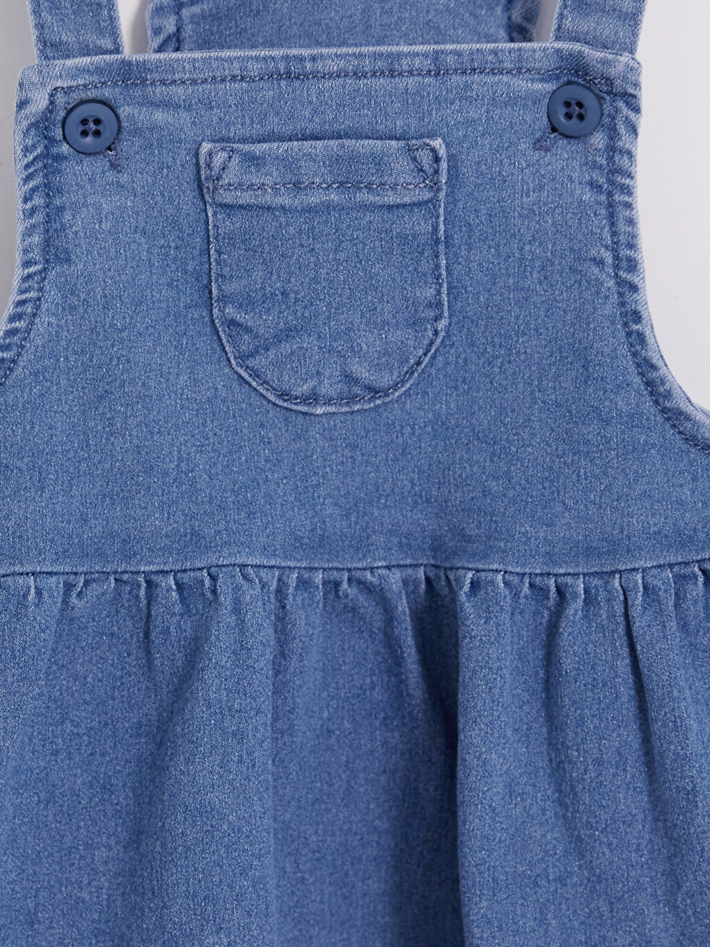 Baby Girls' T-shirt And Jean Dungaree Dress-2