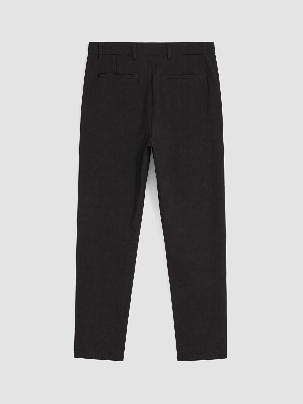 Siyah Regular Fit Armürlü Erkek Pantolon-2