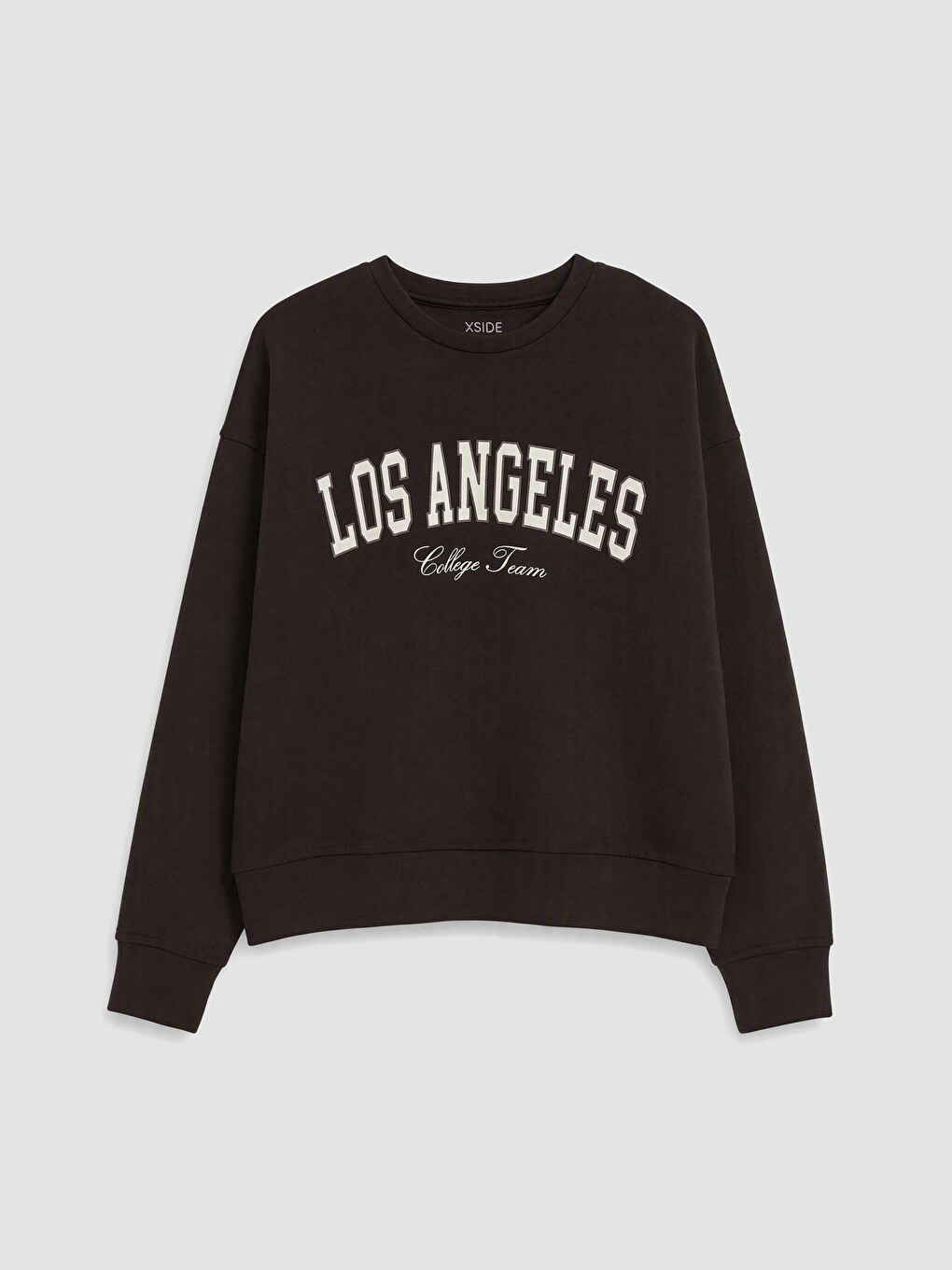 Kahverengi Oversize Soft Touch Kadın Sweatshirt