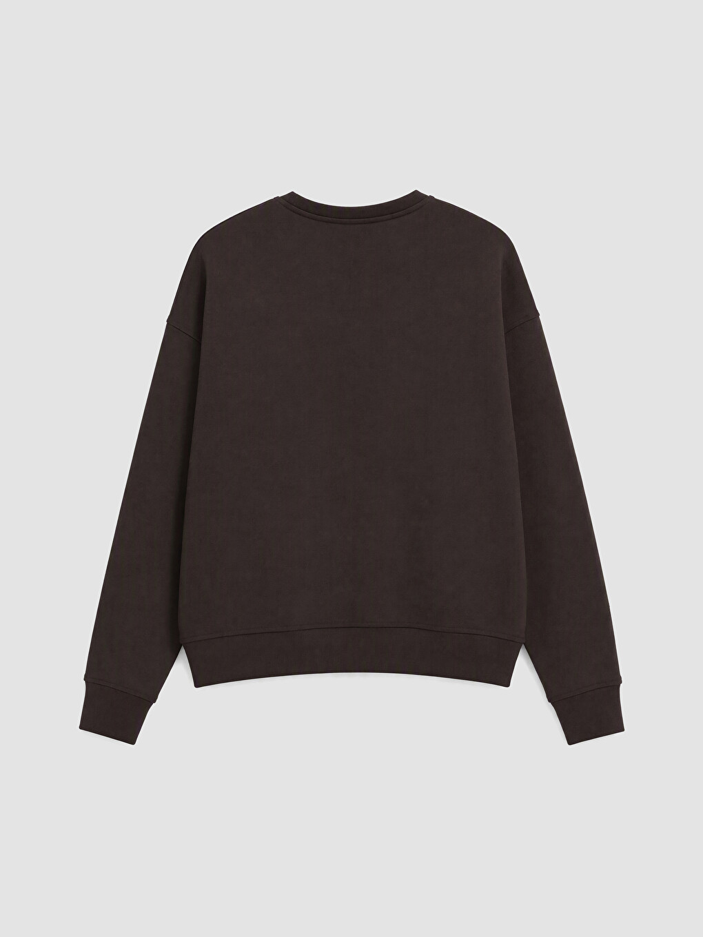 Kahverengi Oversize Soft Touch Kadın Sweatshirt-2