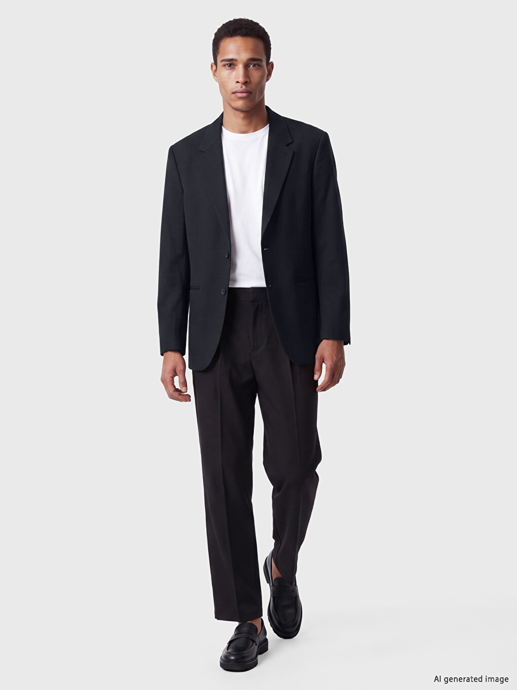 Siyah Regular Fit Erkek Blazer Ceket-2