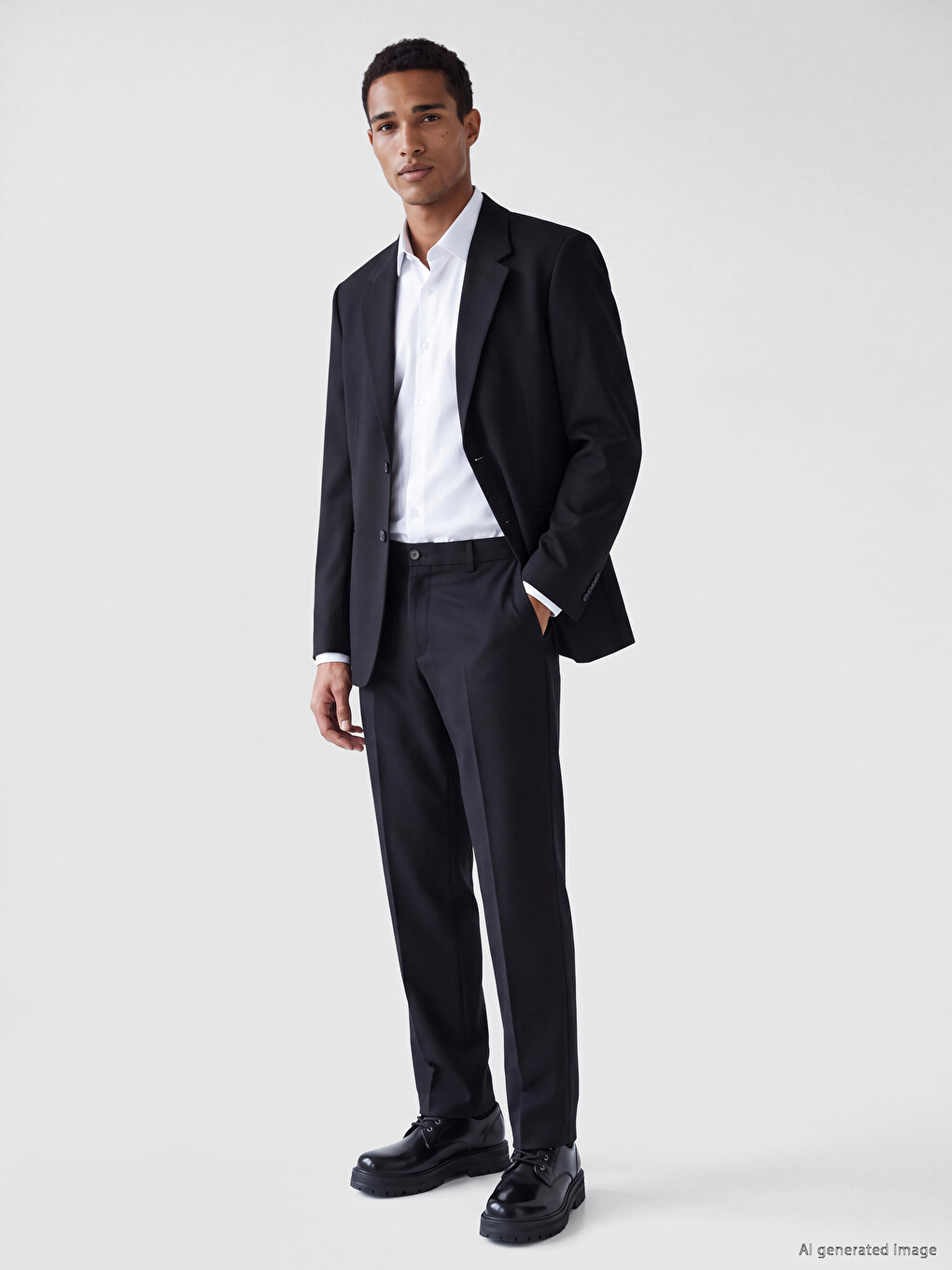 Siyah Regular Fit Erkek Blazer Ceket-1