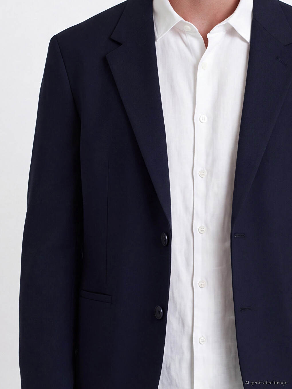 Lacivert Regular Fit Erkek Blazer Ceket-2