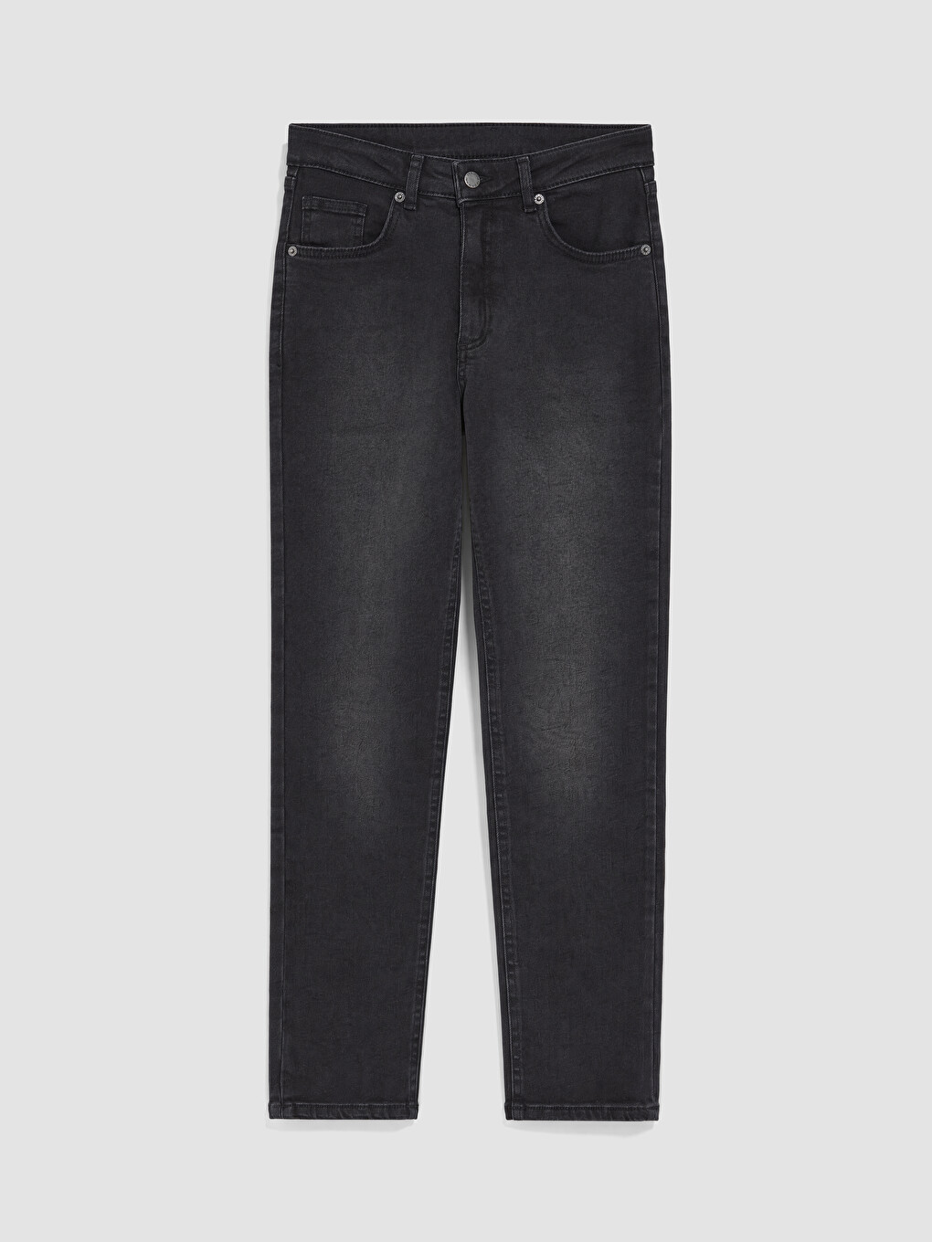 Siyah Slim Fit Kadın Jean Pantolon-4