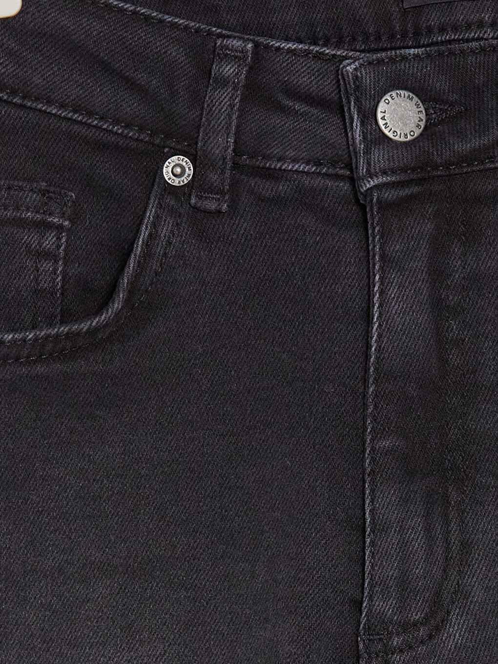 Siyah Slim Fit Kadın Jean Pantolon-5