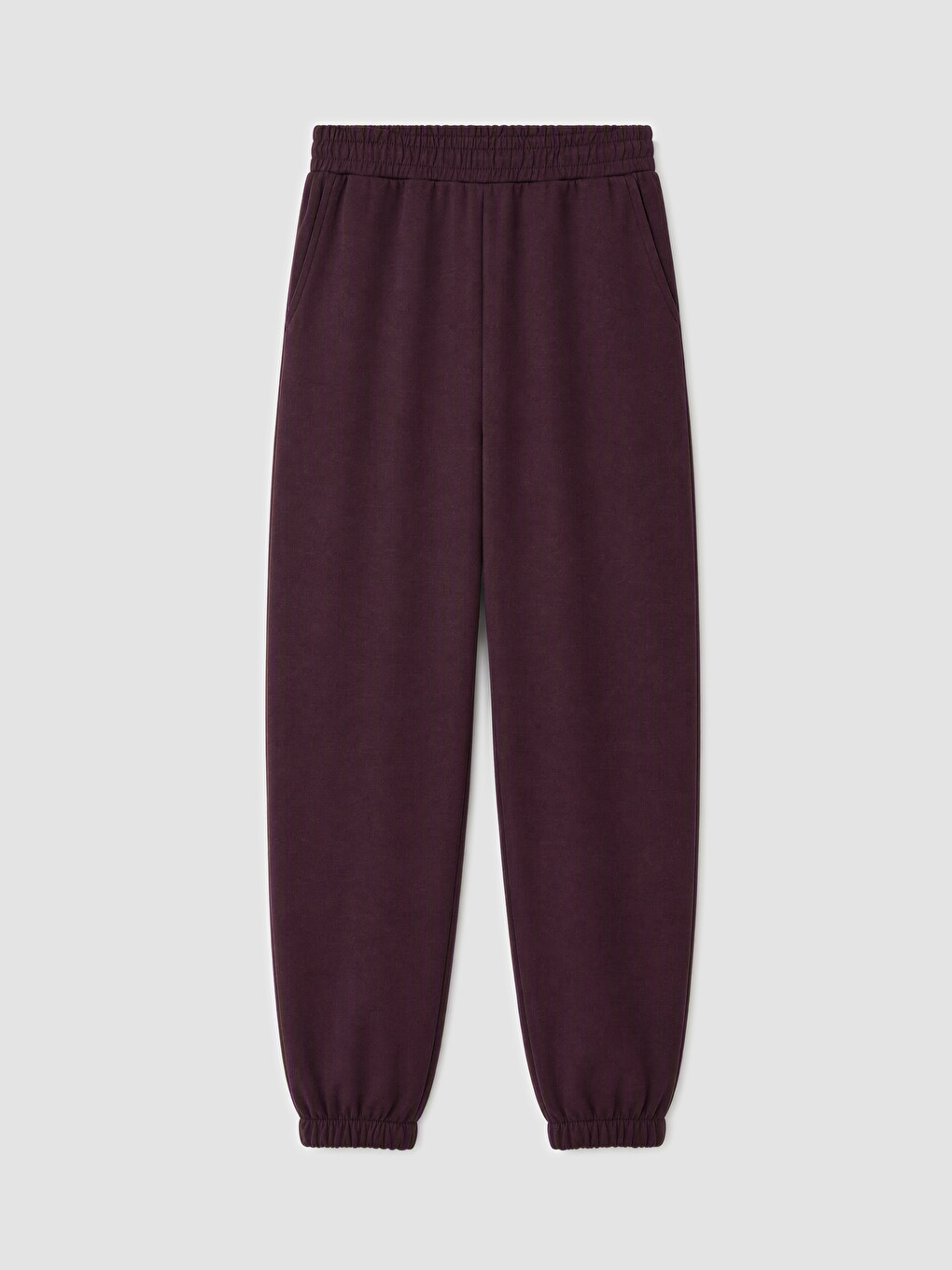 Woman Bordeaux Jogger Sweatpants