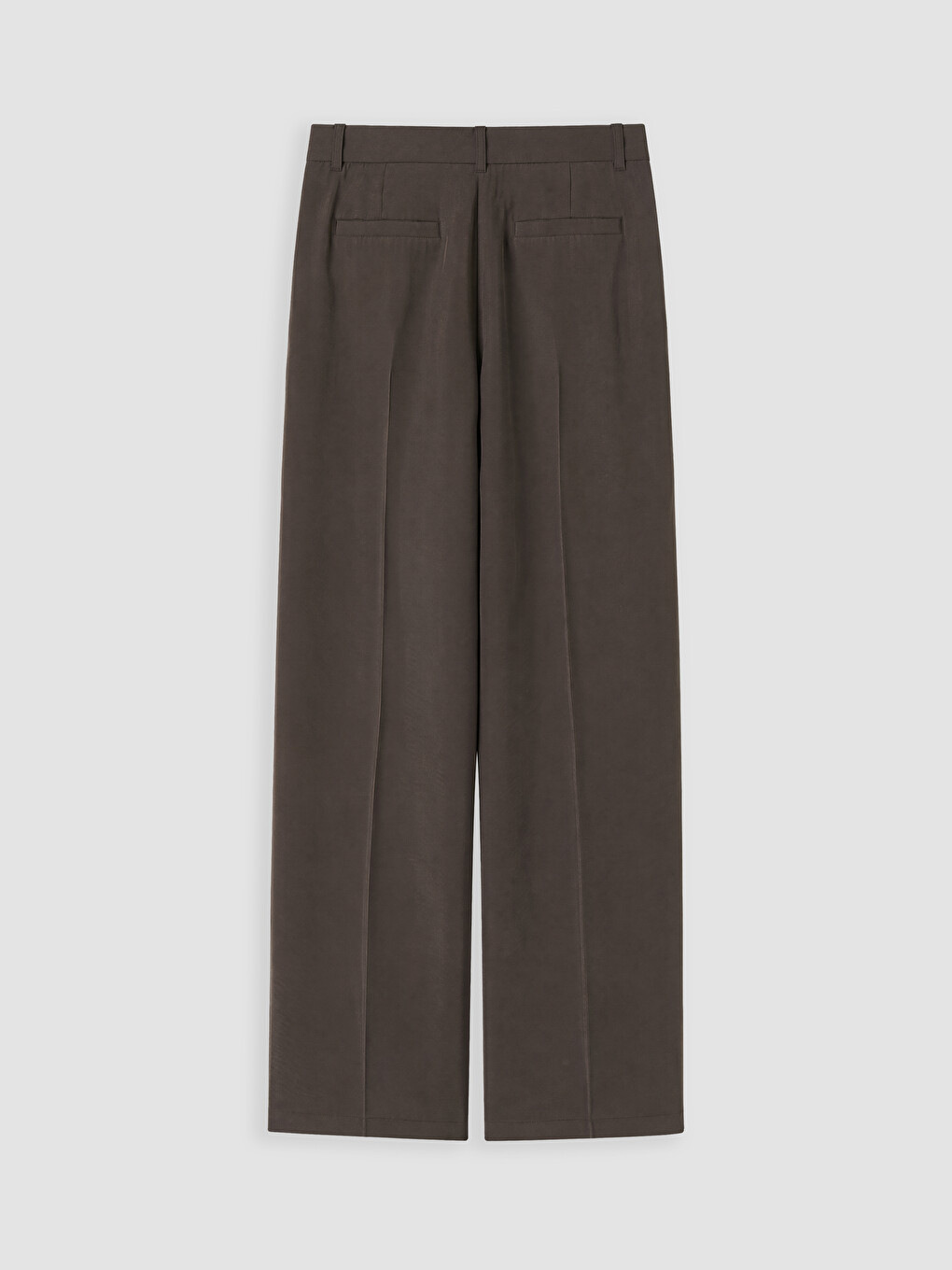Kahverengi Regular Fit Modal Karışımlı Kadın Pileli Pantolon-2