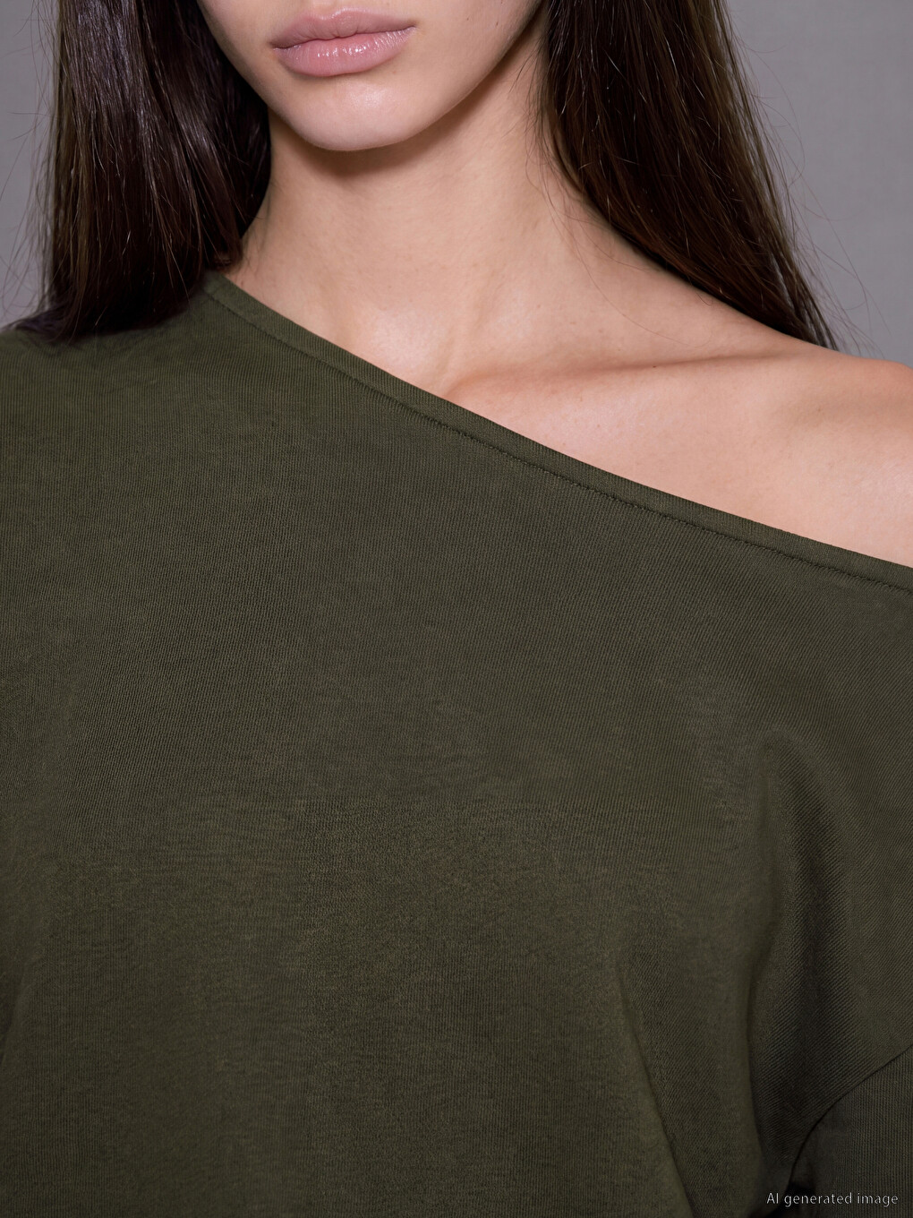 Woman Khaki Sweatshirt-2