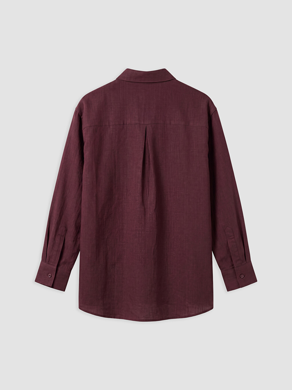Bordo %100 Pamuklu Kadın Gömlek Tunik-1