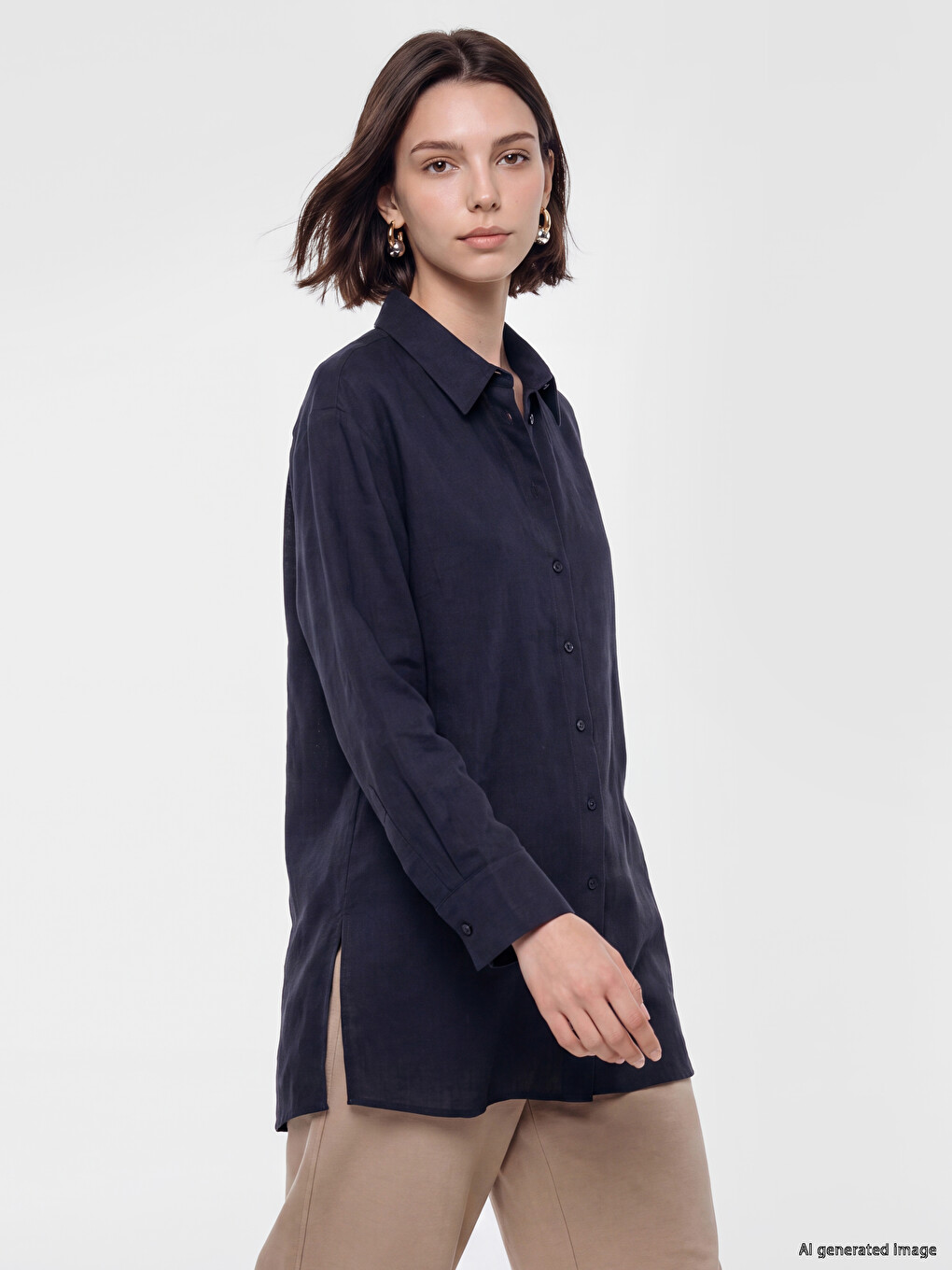 100% Cotton Women's Shirt Tunic