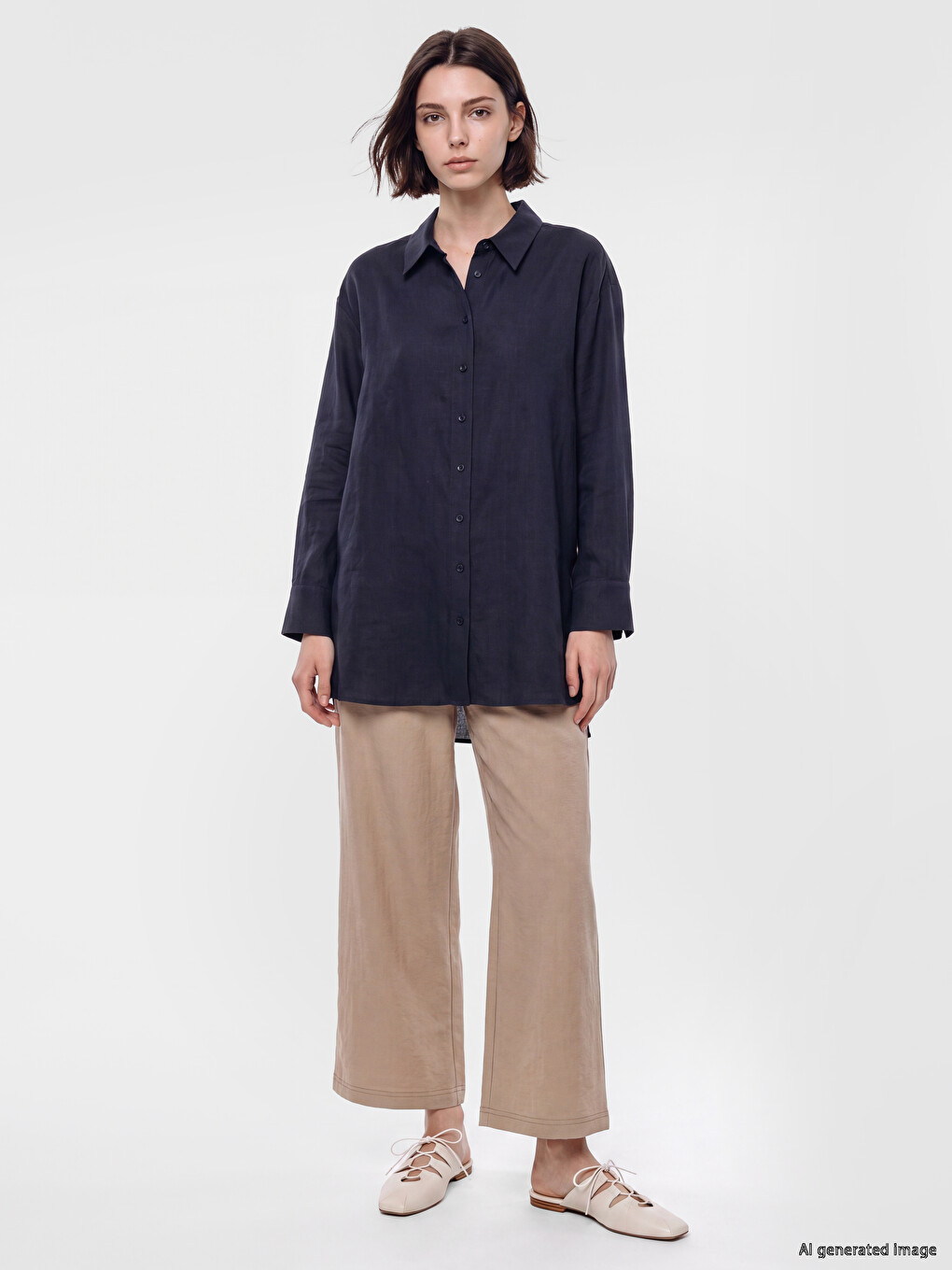 100% Cotton Women's Shirt Tunic-1