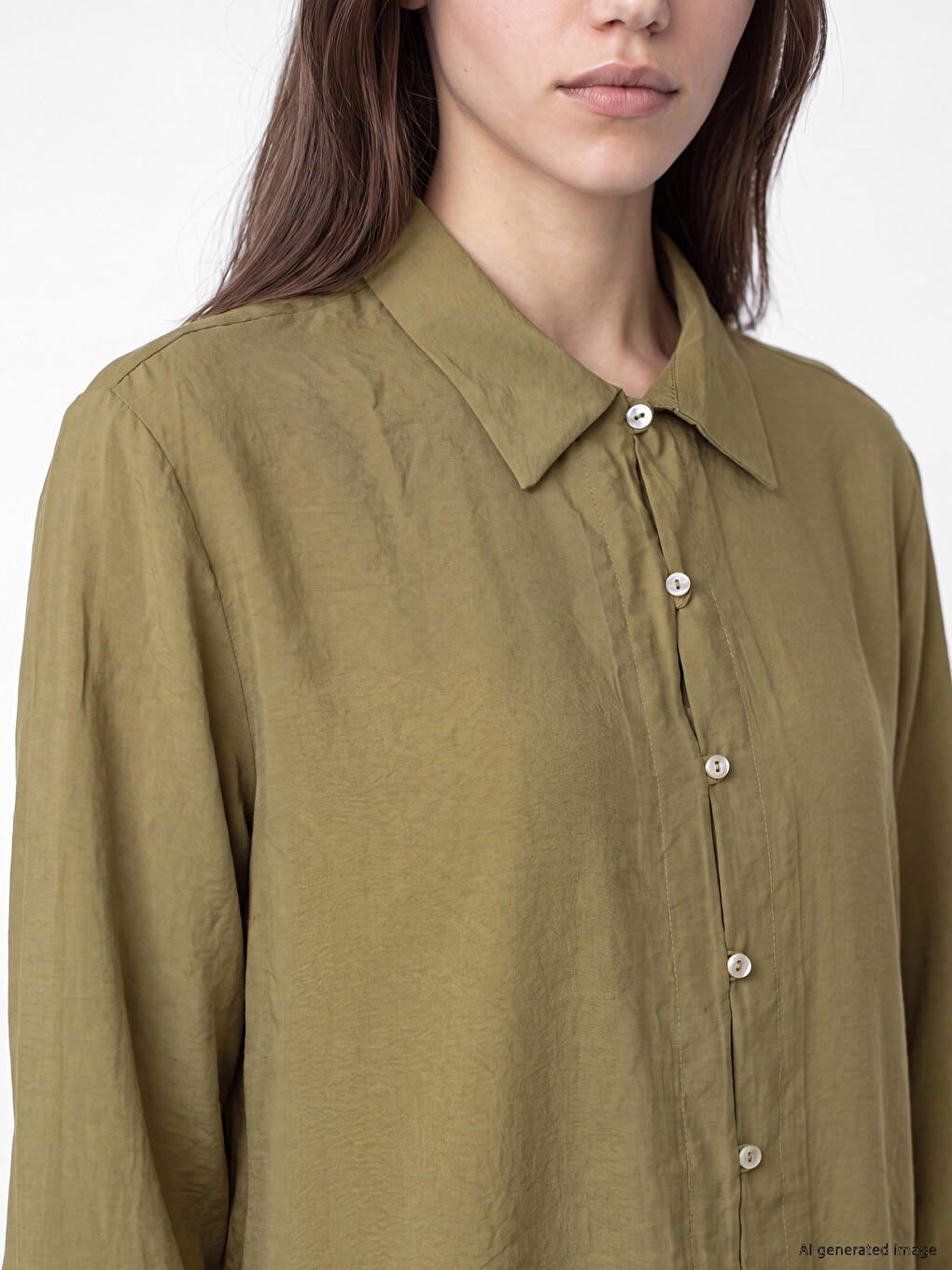Modal Blended Women's Shirt Tunic-2