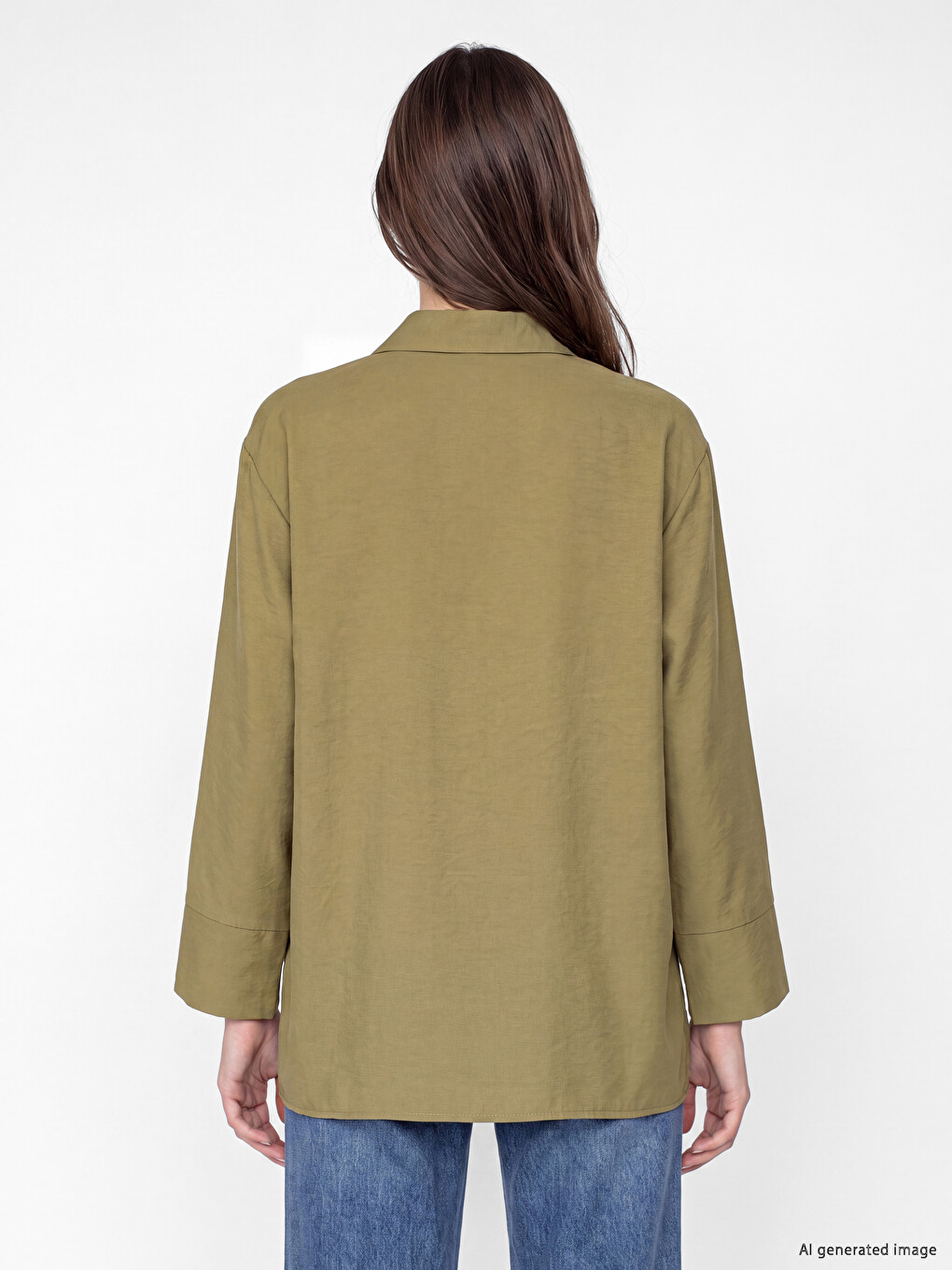 Modal Blended Women's Shirt Tunic-3