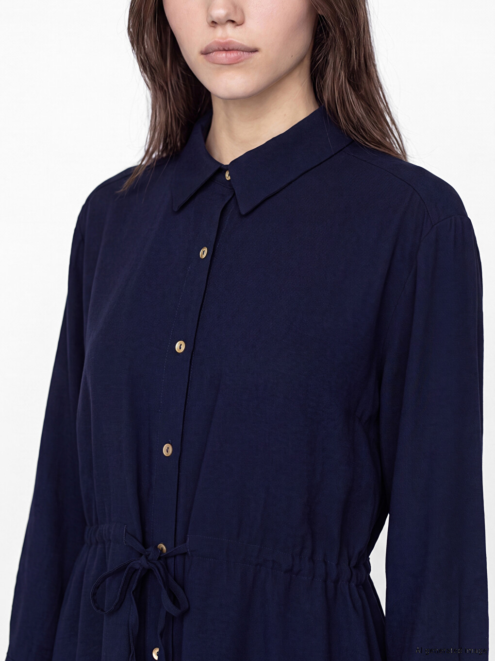 Tie-up Women's Shirt Tunic-2