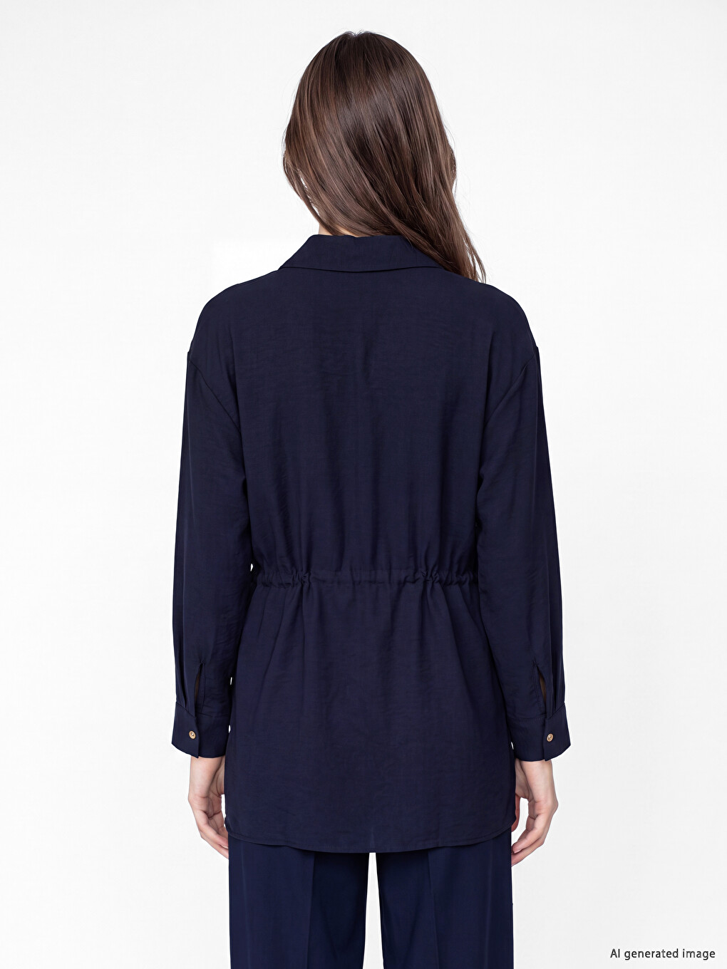 Tie-up Women's Shirt Tunic-3