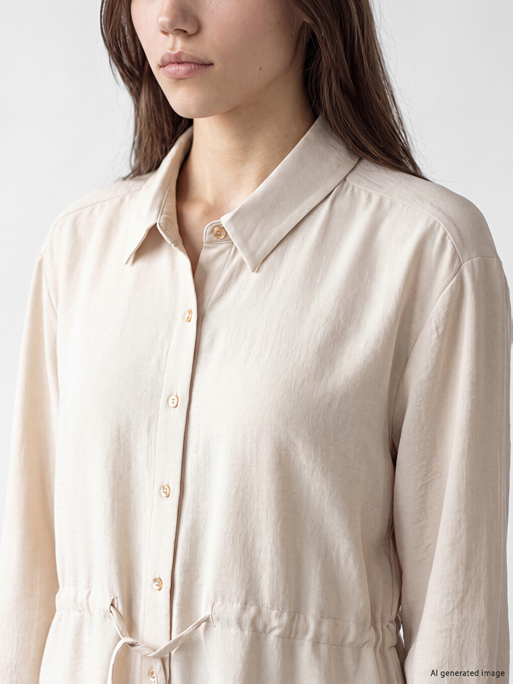 Tie-up Women's Shirt Tunic-2