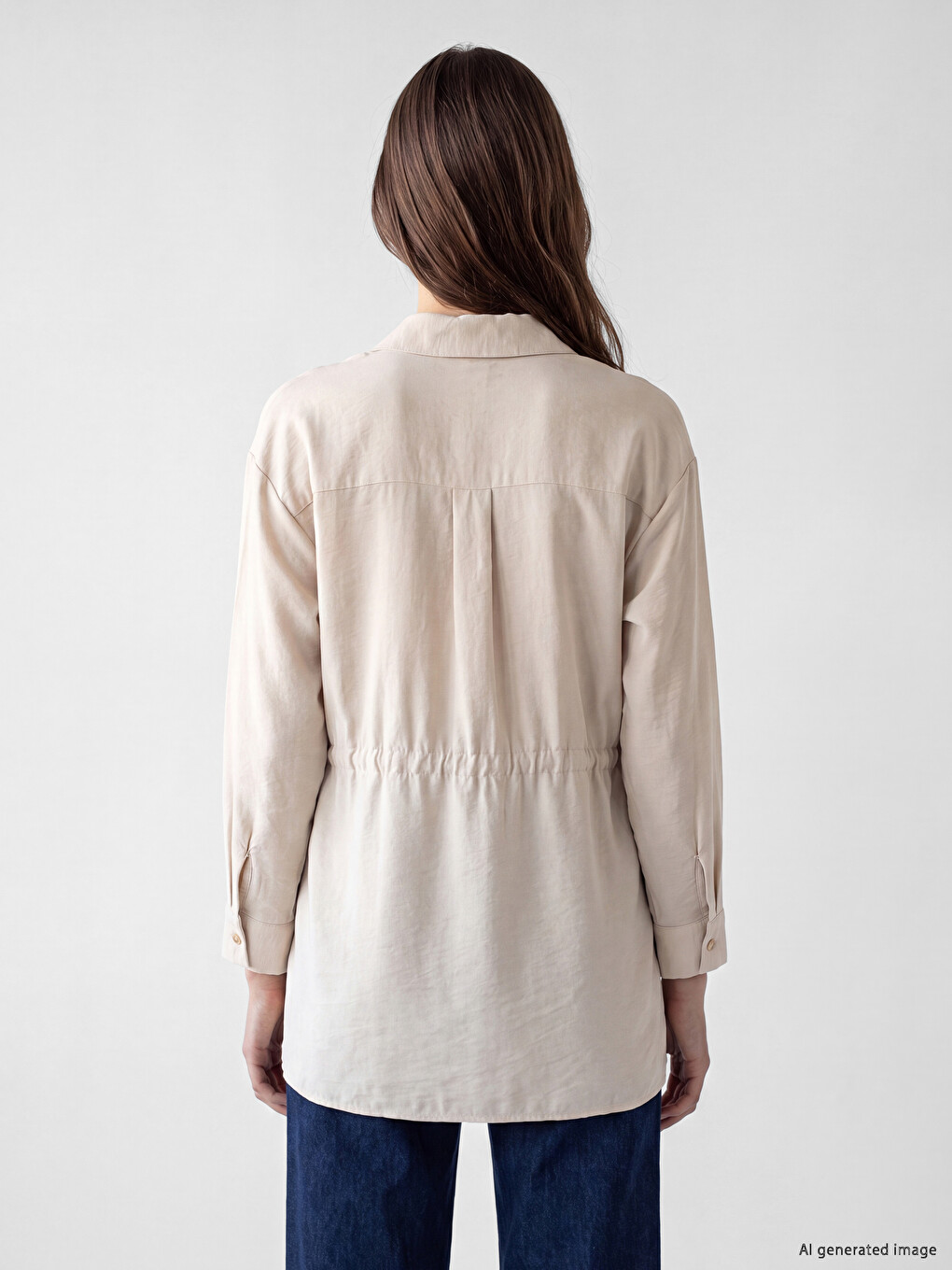 Tie-up Women's Shirt Tunic-3