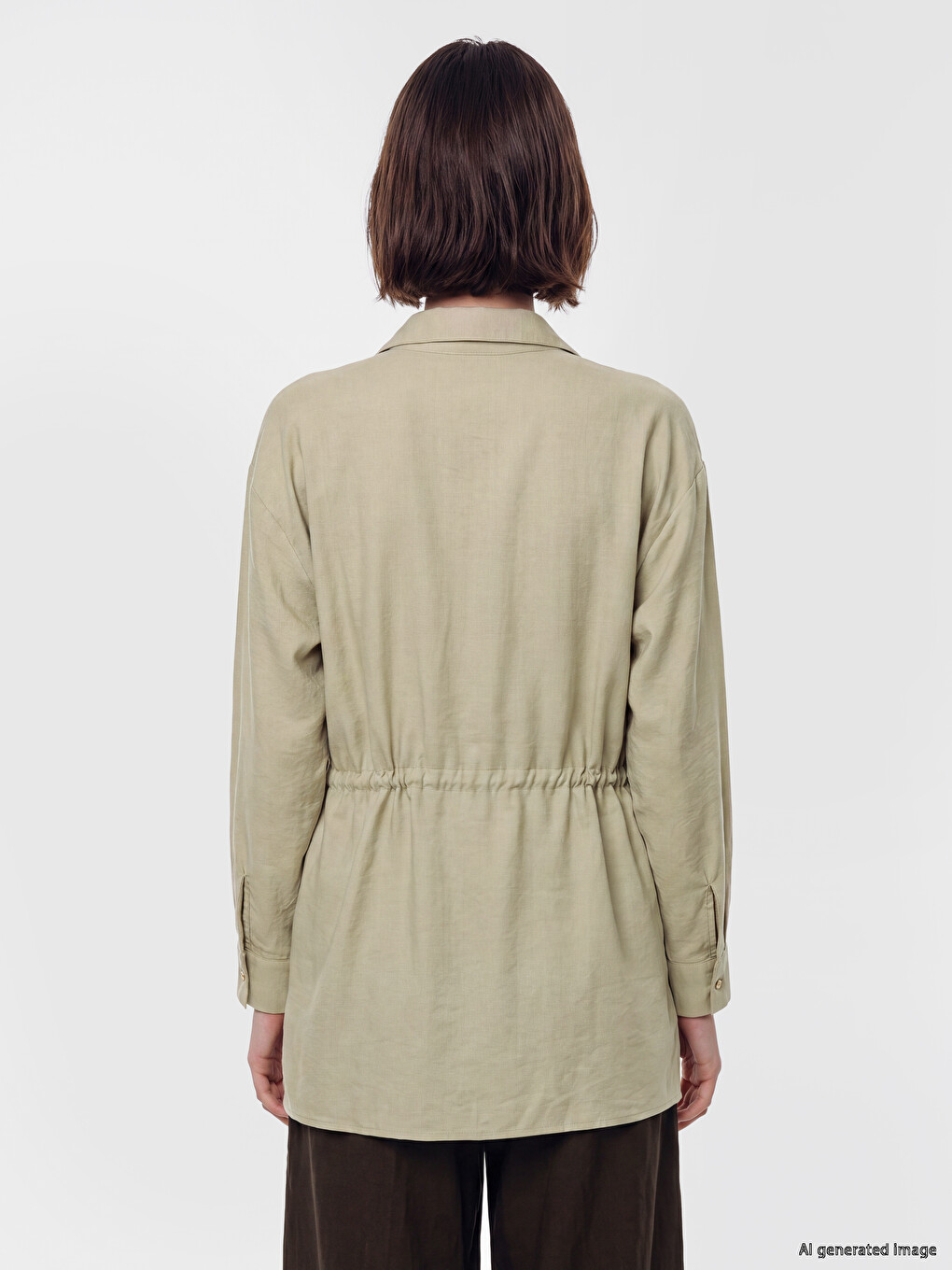 Tie-up Women's Shirt Tunic-3