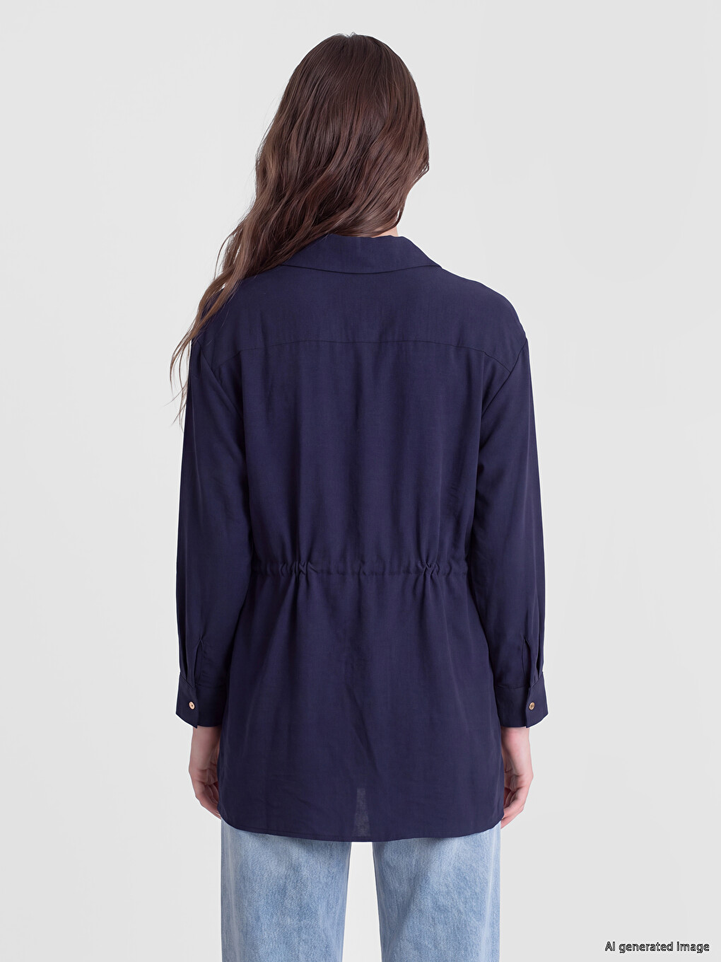 Tie-up Women's Shirt Tunic-3