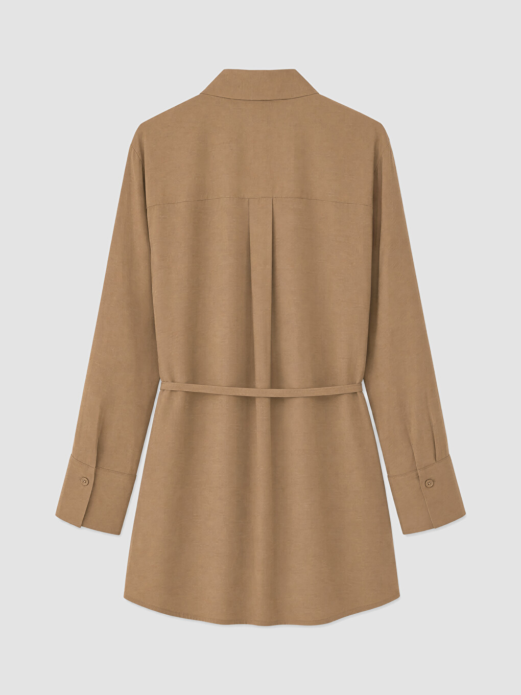 Modal Blended Tied Women's Shirt Tunic-6