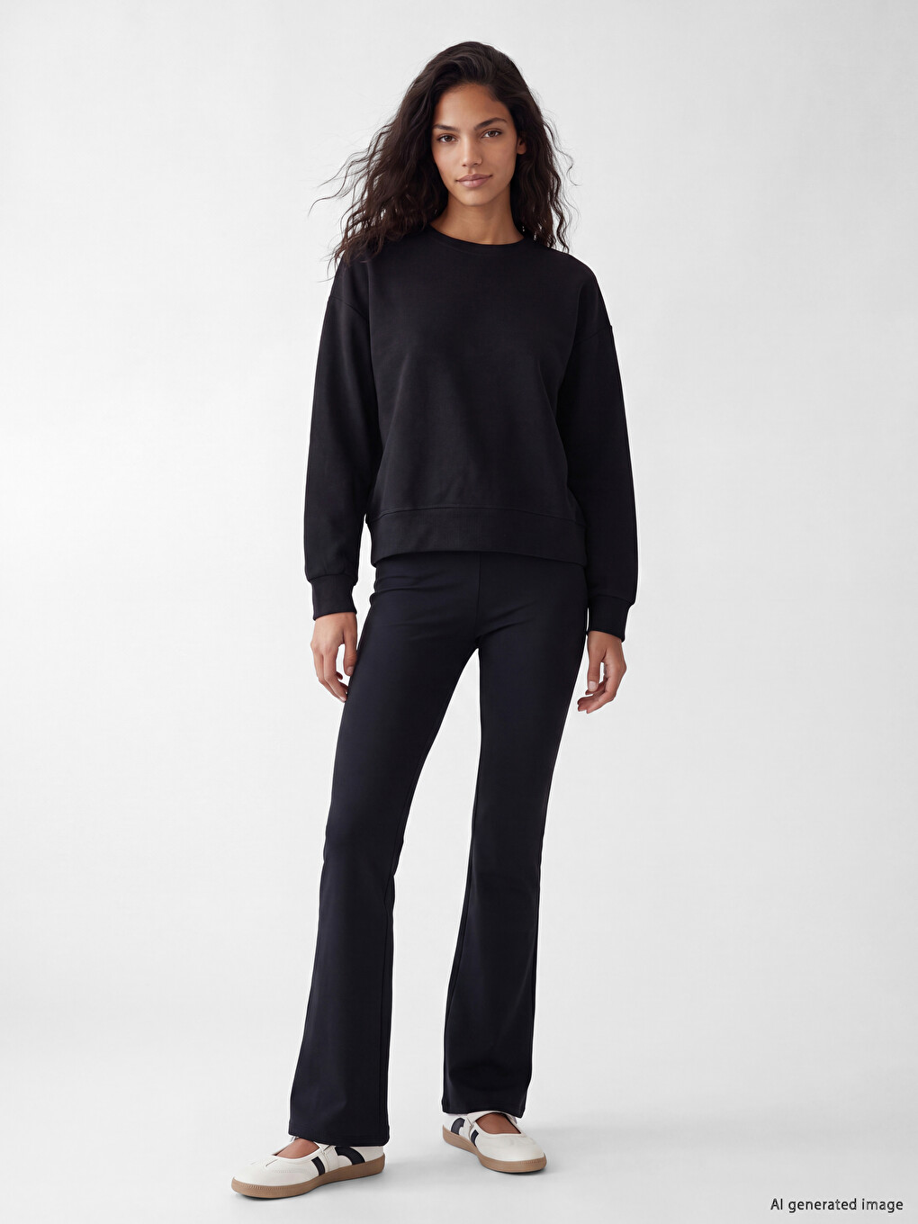 Woman Black Leggings