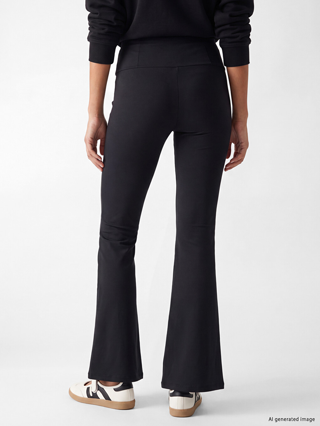 Woman Black Leggings-3