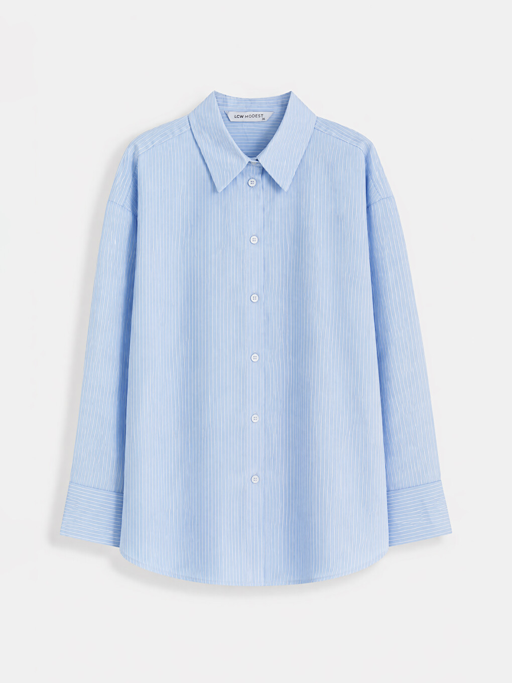 Woman Blue Shirt-4