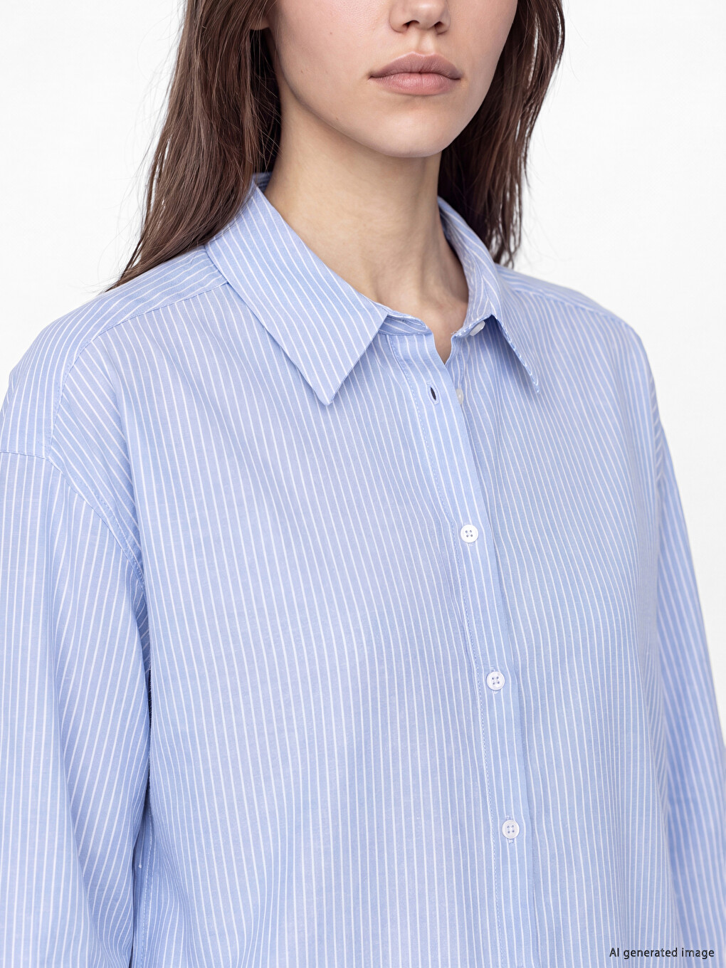 Woman Blue Shirt-2